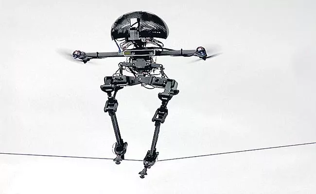 New Bipedal Drone Robot Can Walk Fly Skateboard And Slackline - Sakshi