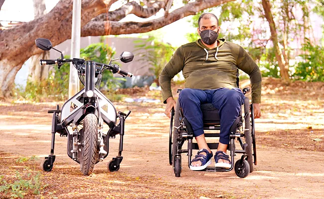 IIT Madras Created Indigenously Motorized Wheelchair Vehicle - Sakshi