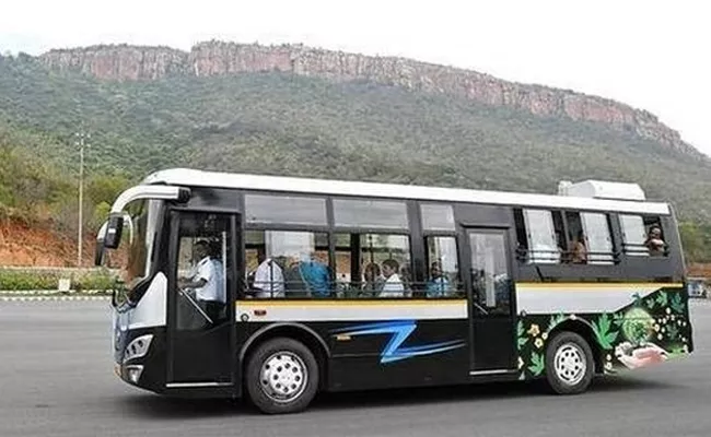 APSRTC Ordered 100 EV Buses to Olectra To Operate Around Tirupati - Sakshi