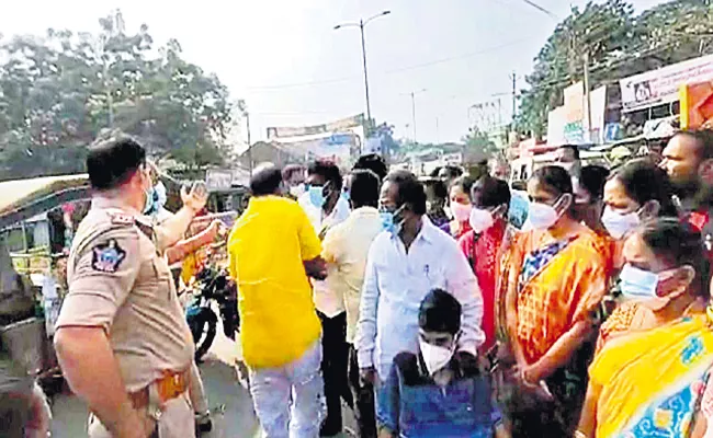 TDP Leader Nimmala Ramanaidu Beaten Telugu dalit Youth - Sakshi