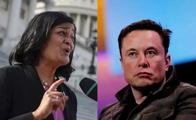 Us Lawmakers Include Pramila Jayapal Slams Elon Musk Over Tax - Sakshi