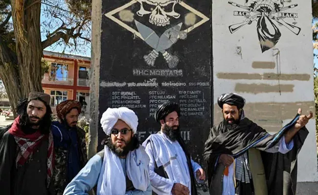 Afghan Taliban Showing Informal Exibition Victory Over US Military Forces - sakshi - Sakshi