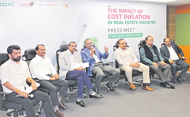 TS realtors to strike on April 4 against high raw material cost - Sakshi