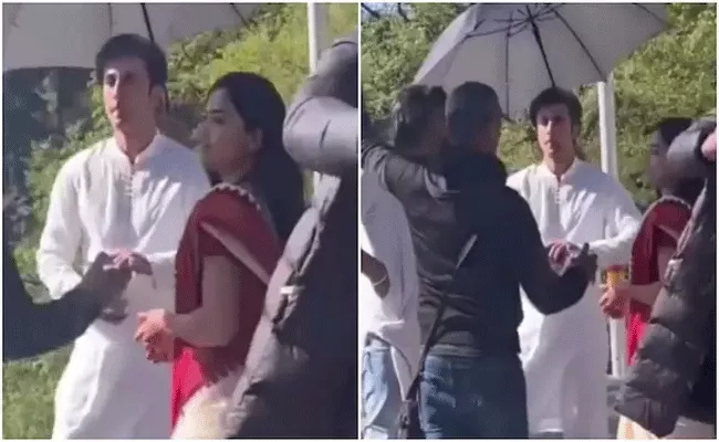 Ranbir Kapoor And Rashmika Mandanna Leaked Pics From Animal Shoot Goes Viral - Sakshi