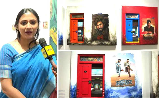 Eminent Artists Paintings on Indian Cinema at Art gallery madhapur - Sakshi