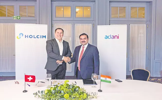 Adani group wins race to buy Ambuja Cements, ACC for - Sakshi