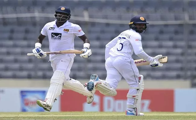 Angelo Mathews, Dhanjaya De Silva Take Sri Lanka To 282 4 At Stumps - Sakshi