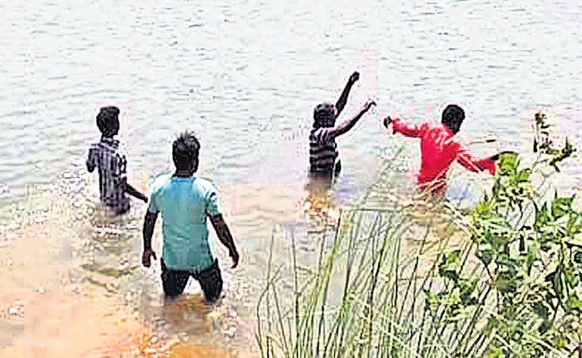 A Young Man Disappears After Bathing In A Pond - Sakshi
