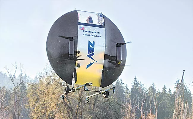 USA Start-up Company Zeva Launches Flying Saucer Only Chargable - Sakshi