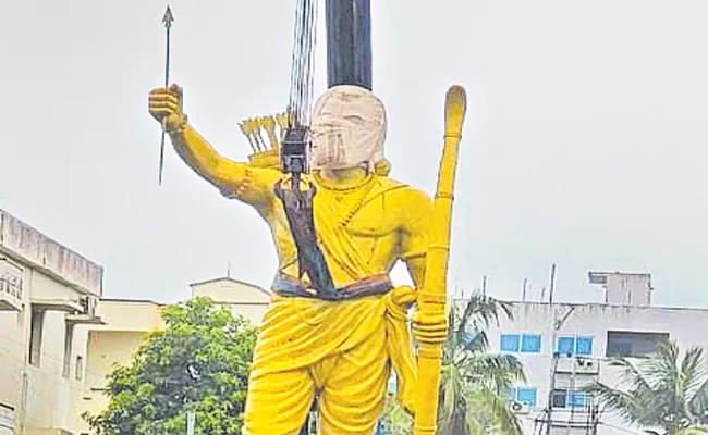 Alluri Seetha ramaraju statue for Azadi Ka Amrit Mahotsav - Sakshi