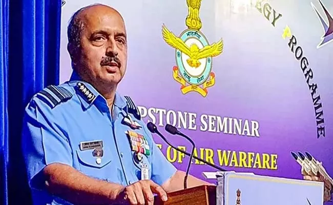 IAF chief VR Chaudhari Said Chinese Aircraft Coming Close To LAC - Sakshi