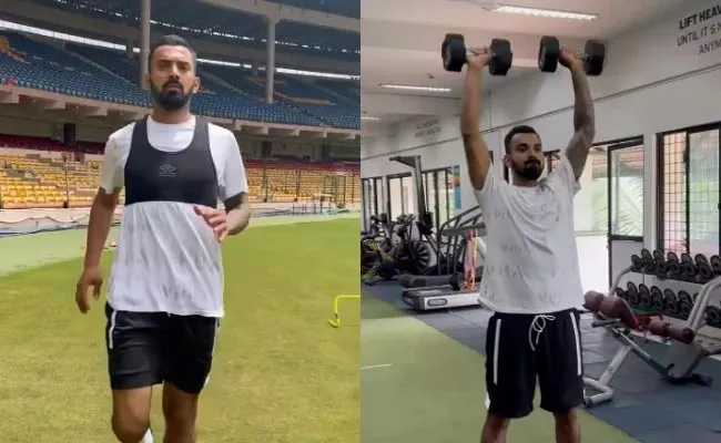 KL Rahul shares workout session video on Instagram - Sakshi