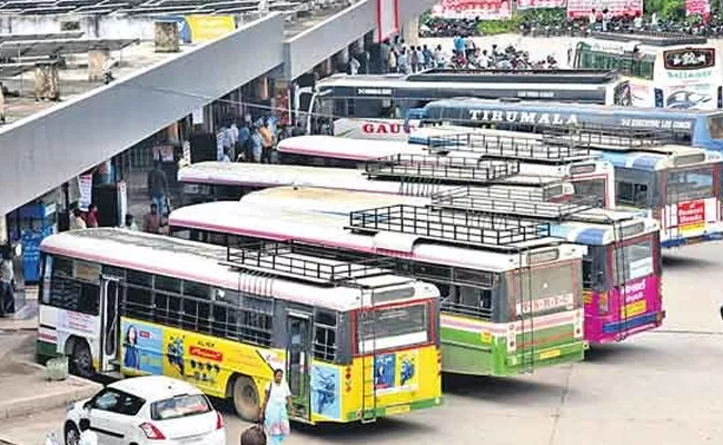 Bus Tracking System Started In RTC At Telangana - Sakshi