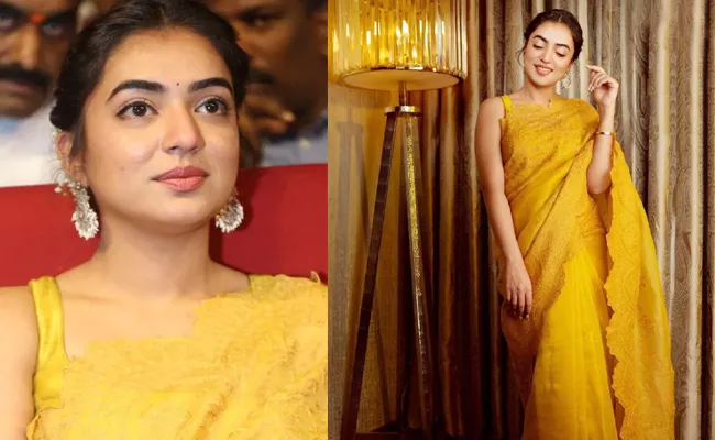 Fashion: Nazriya Nazim In Torani Yellow Saree Cost Leaves You In Shock - Sakshi