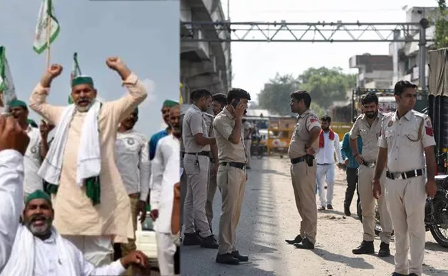 Farmers Mahapanchayat At Delhi Jantar Mantar Security Upped - Sakshi