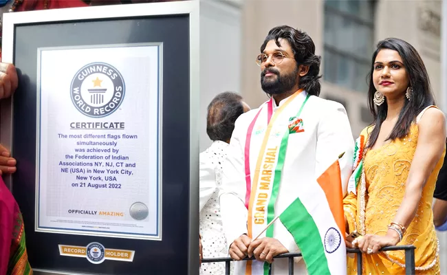 India Day Parade In New York Set Two Guinness World Records - Sakshi