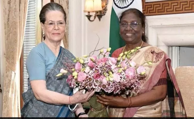 Sonia Gandhi Meets President Droupadi Murmu - Sakshi
