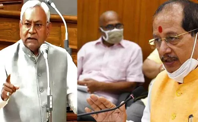 Bihar Assembly Speaker Vijay Kumar Sinha Not Will To Resign - Sakshi