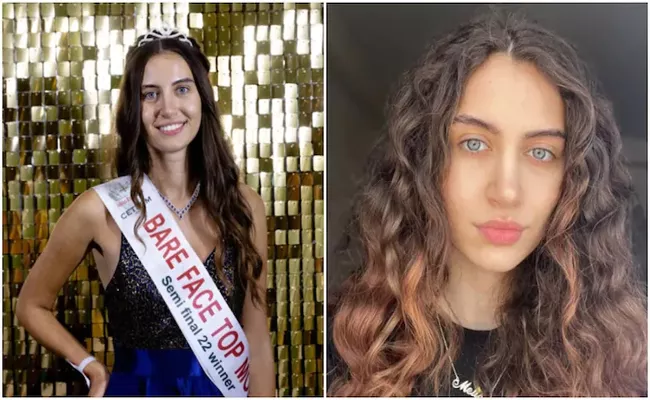 20 Year Old Miss England Contestant Makes History As Competes Without Makeup - Sakshi