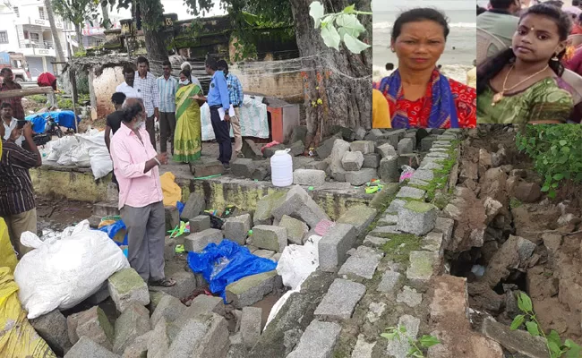 Karnataka: Woman And Children Dies In wall Collapse in Mandya - Sakshi