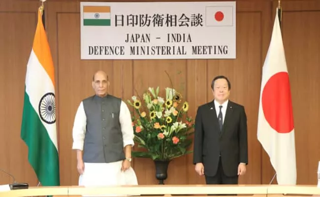 India, Japan agree to boost defence cooperation as Rajnath Singh meets Japanese counterpart - Sakshi