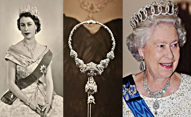 Nizam of Hyderabad Gifted 300 Diamond Studded Necklace To Queen Elizabeth II - Sakshi