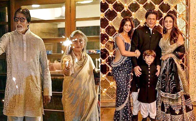 Diwali Celabrations: Amitabh Bachchan to Shahrukh Khan Best Throwback Bollywood Parties - Sakshi