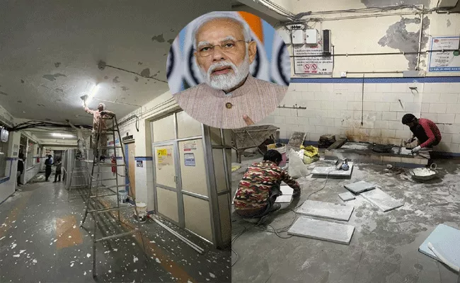 For PM Visit, Gujarat Hospital Overnight CleanUp After Bridge Tragedy - Sakshi