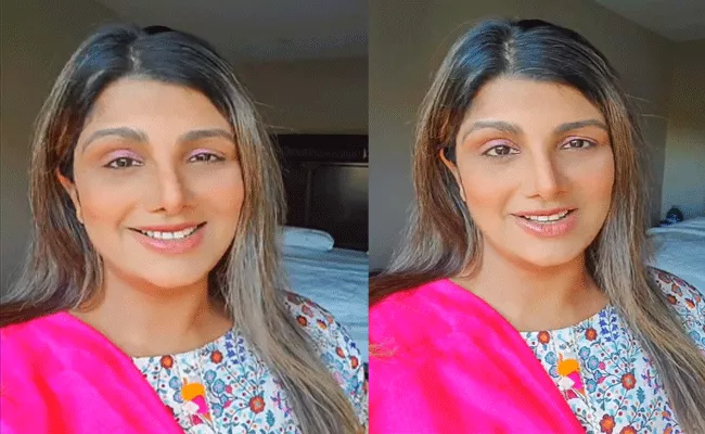 Actress Rambha First Instagram Live After Car Accident - Sakshi