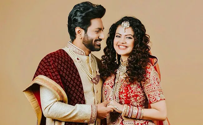 Singer Palak Muchhal Marries Mithoon Sharma See Wedding Pics - Sakshi