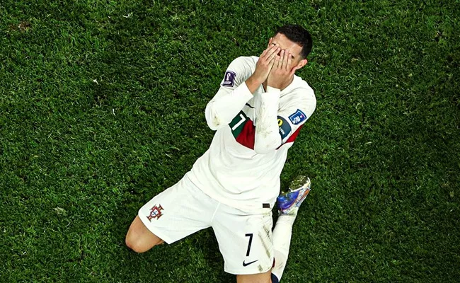 Cristiano Ronaldo Cries Inconsolably After Portugals Shock World Cup Exit - Sakshi