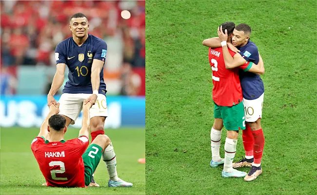 FIFA WC: Kylian Mbappe Praise Best Friend Morocco-Star Achraf Hakimi - Sakshi