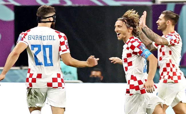 Luka Modric Croatia Defeat Morocco 2-1 To Finish Third Place FIFA WC - Sakshi