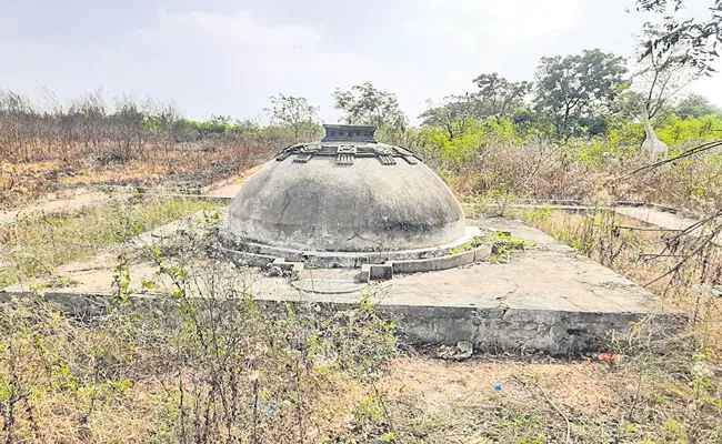 Neglect Of Conservation Of Historical Buddhist Stupa In Khammam district - Sakshi
