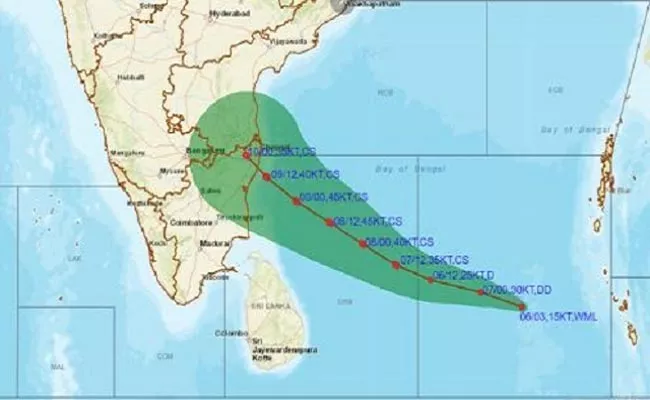 Cyclone Mandous Effect Heavy Rains And Thunderstorms In AP - Sakshi