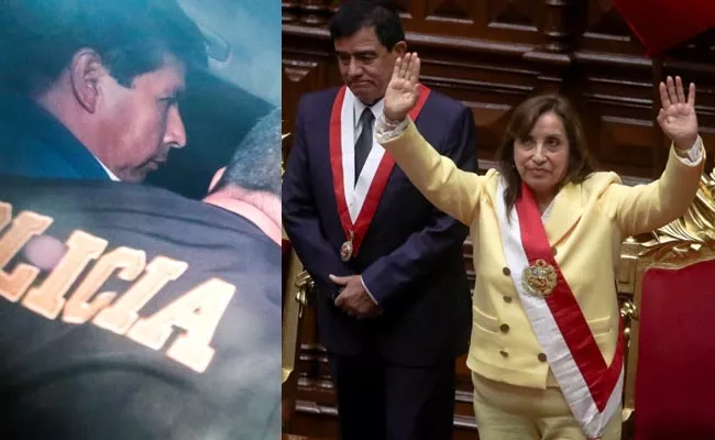 Peru Prez Pedro Replaced by Dina Boluarte After impeachment - Sakshi