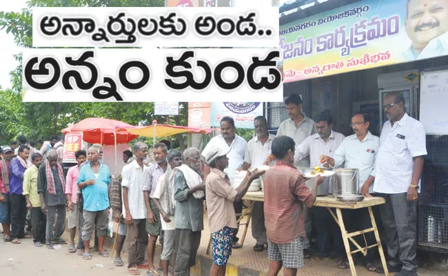 Vizianagaram: Food Banks Serve Free Meal For Needy - Sakshi