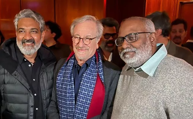 Tollywood Director SS Rajamouli Met Steven Spielberg - Sakshi