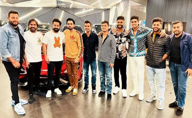 Star Hero Jr NTR With Team India Photo Goes Viral - Sakshi