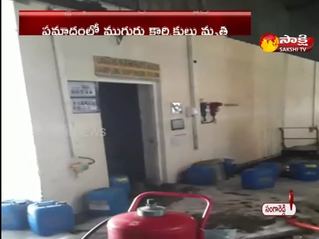Fire Accident in Mylan Industry In Sangareddy