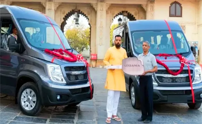 Prince of udaipur lakshyaraj singh buys force luxury vans - Sakshi