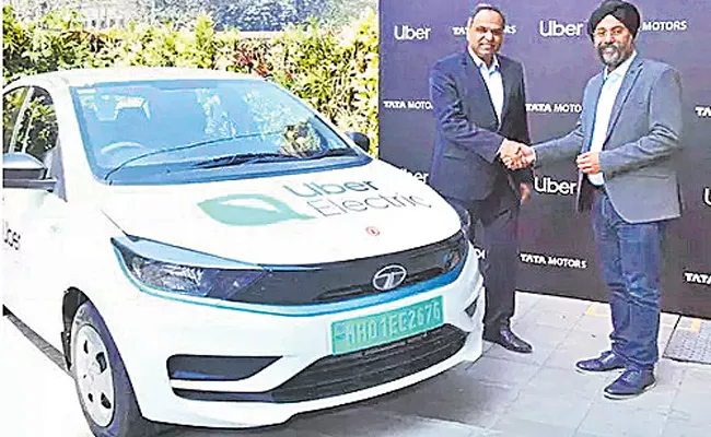 Tata Motors to supply 25000 XPRES-T electric sedans to Uber - Sakshi