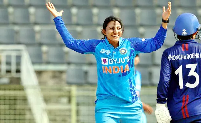 Sneh Rana Jumps To Career-Best Sixth In ICC T20I Bowlers Ranking - Sakshi