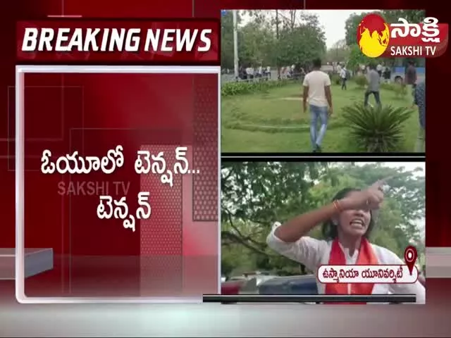 ABVP Students Protest In Osmania University 