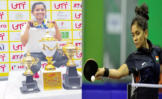 Telangana Girl Akula Sreeja Won 3 Major-Titles In Table Tennis - Sakshi