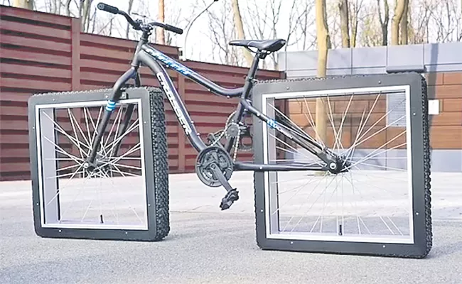 Russian Engineer Invents New Bicycle Runs On Square Tire - Sakshi