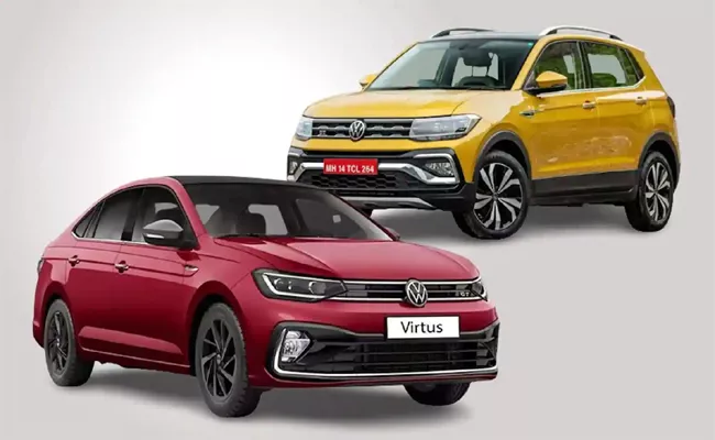 Volkswagen taigun and virtus discounts over rs 1 lakh - Sakshi