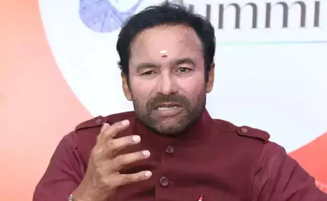 Union Minster G Kishan Reddy Admitted AIIMS Over Gastric Problem  - Sakshi