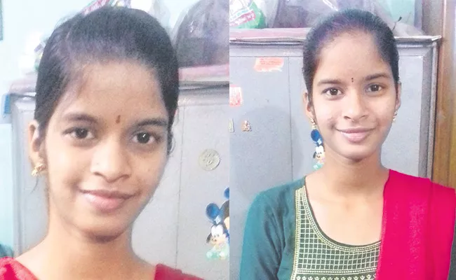 Telangana SSC Results 2023 Karimnagar Twin Sisters 10 GPA - Sakshi