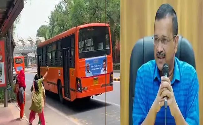 Arvind Kejriwal Warns Action Against Drivers Who Dont Stop Buses For Women - Sakshi